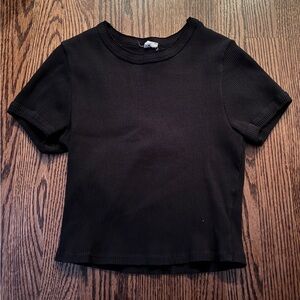Ribbed Black Shirt